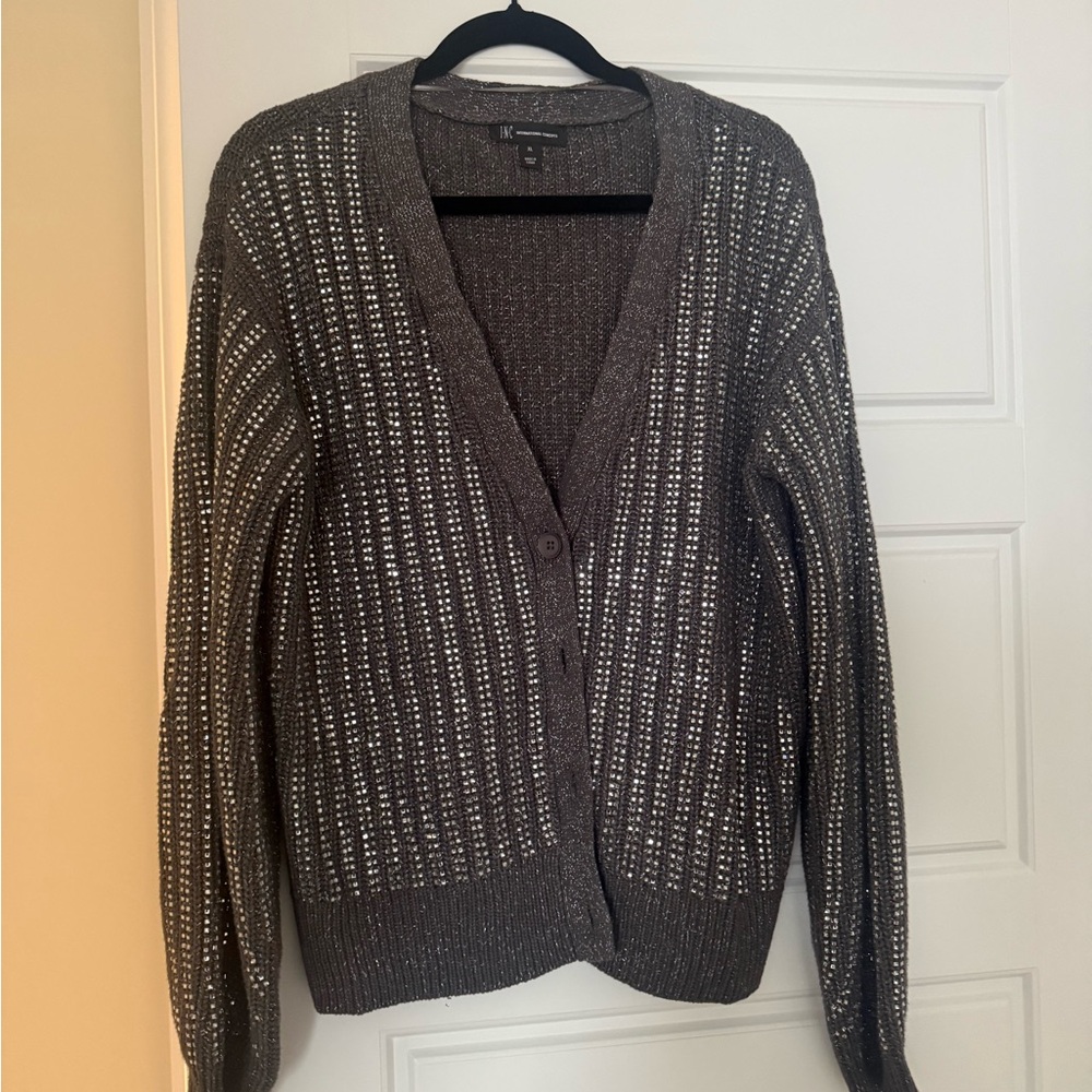 INC International Concepts Metallic Knit Sweater